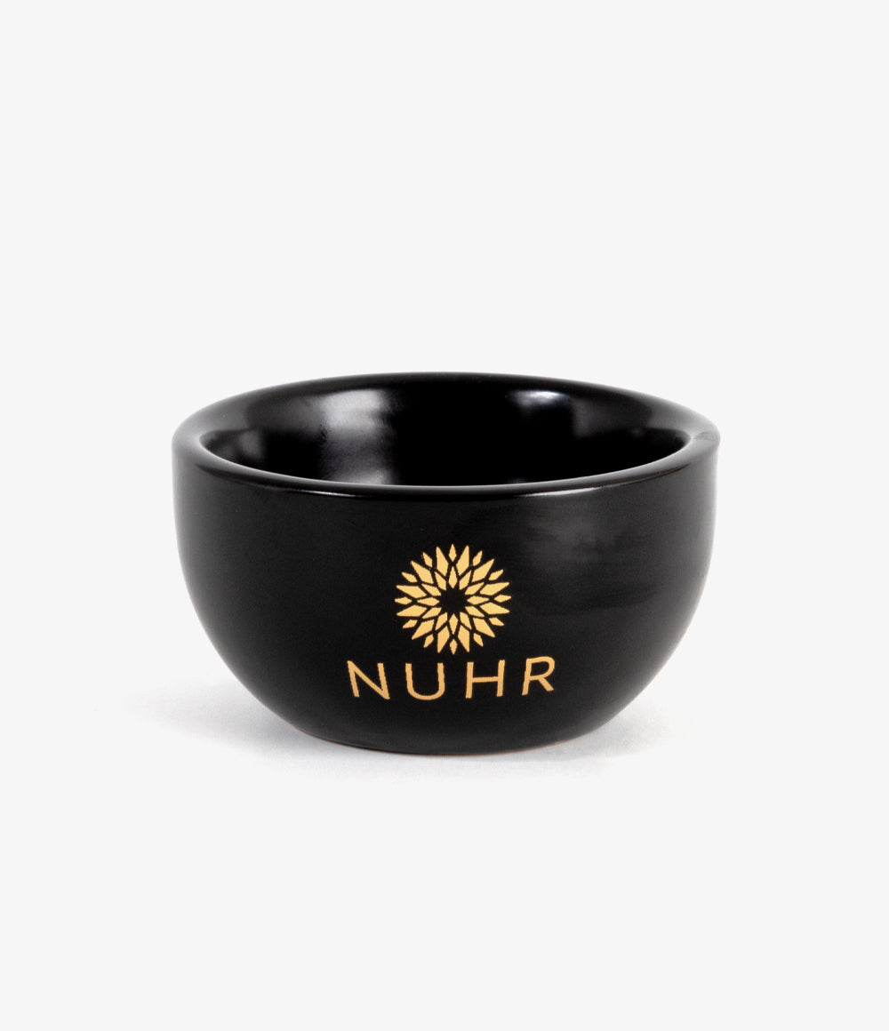 Ceramic Oud Incense Cone Burner Mini Dishes (Black) Set of 2