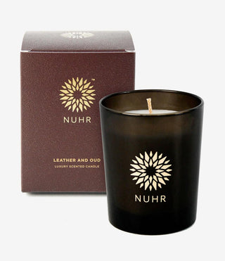 Leather & Oud Luxury Scented Candle - NUHR Home