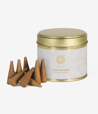 Luxury Oud Incense Cones - Oud and Amber - NUHR Home