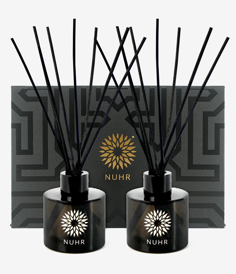 Double Luxury Reed Diffuser Gift Set - Rose & Oud and Oud & Amber - NUHR Home