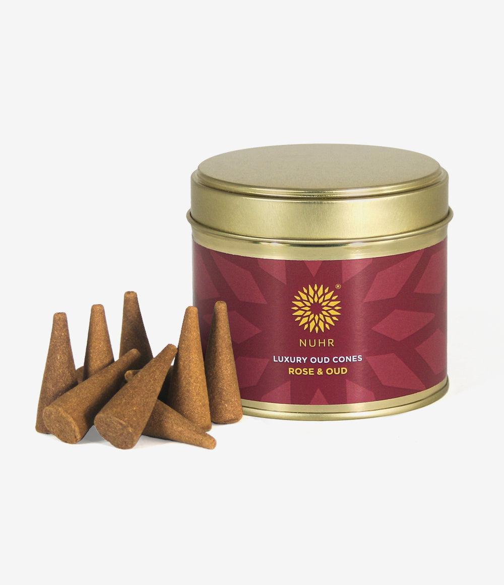Rose and Oud Incense Cones - NUHR Home
