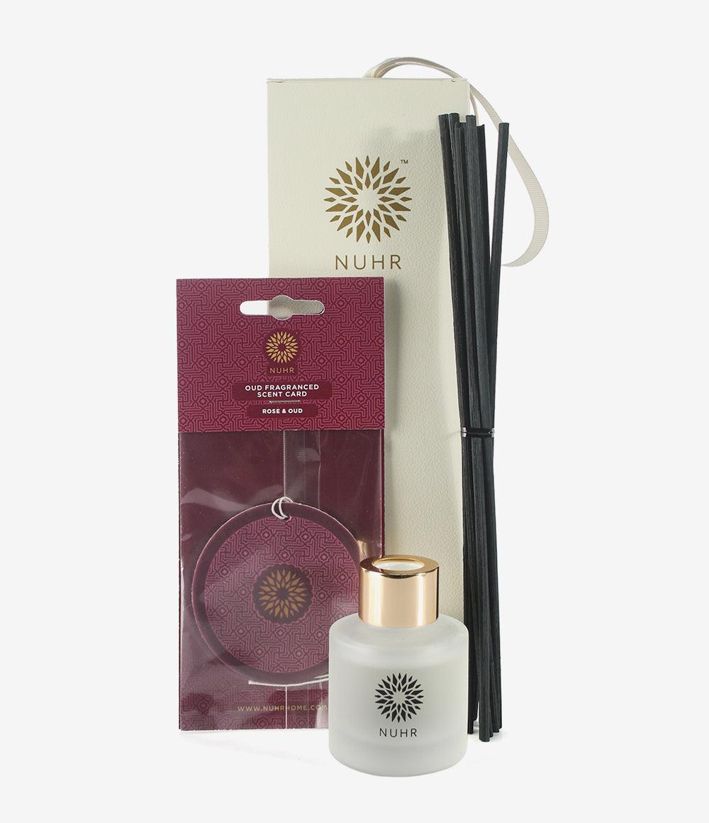Mini Diffuser and Scent Card Set - Rose & Oud - NUHR Home