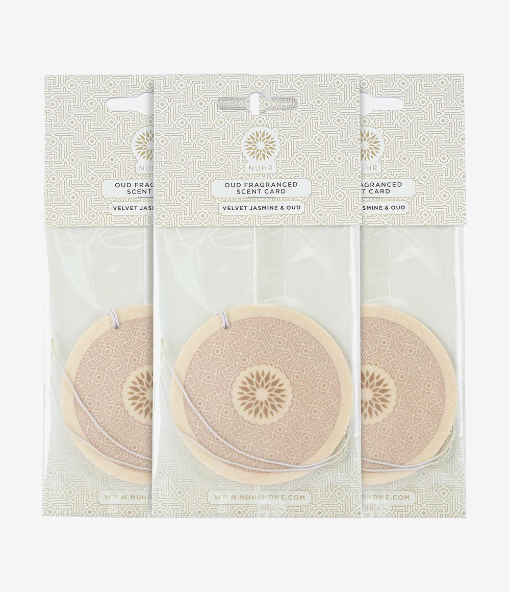 Oud Scent cards - (3 pack) Velvet Jasmine and Oud - NUHR Home
