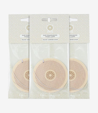 Oud Scent cards - (3 pack) Velvet Jasmine and Oud - NUHR Home