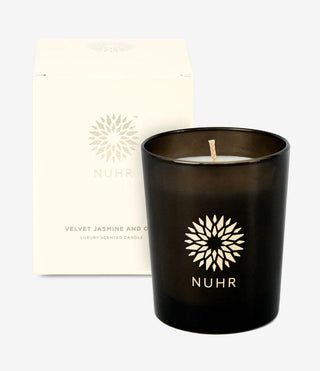 Velvet Jasmine and Oud Luxury Scented Candle - NUHR Home