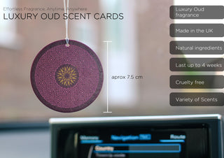 Oud Scent Cards (3 Pack) Rose and Oud - NUHR Home
