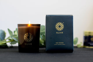 Oud Woods Luxury Scented Candle - NUHR Home