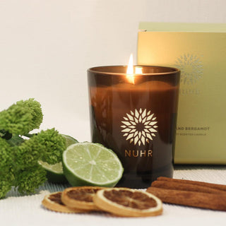 Oud & Bergamot Luxury Scented Candle - NUHR Home
