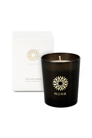 Oud & Amber Luxury Scented Candle - NUHR Home