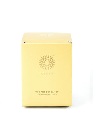 Oud & Bergamot Luxury Scented Candle - NUHR Home