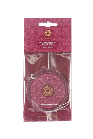 Oud Scent Cards (3 Pack) Rose and Oud - NUHR Home