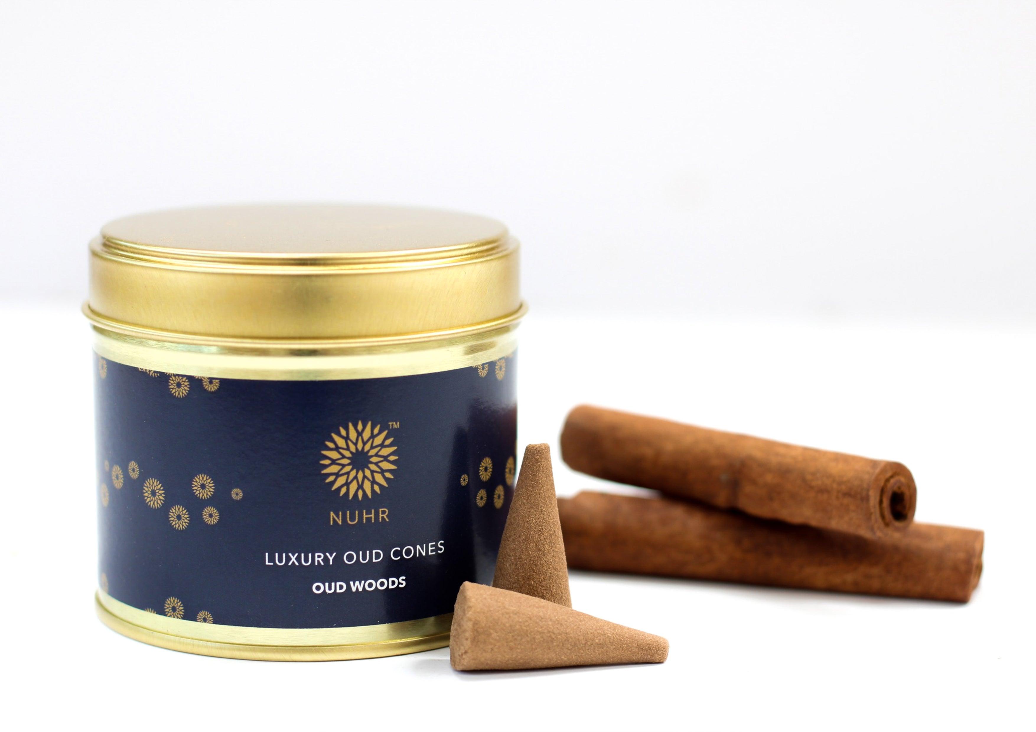 Luxury Oud Incense Cones - Oud Woods - NUHR Home