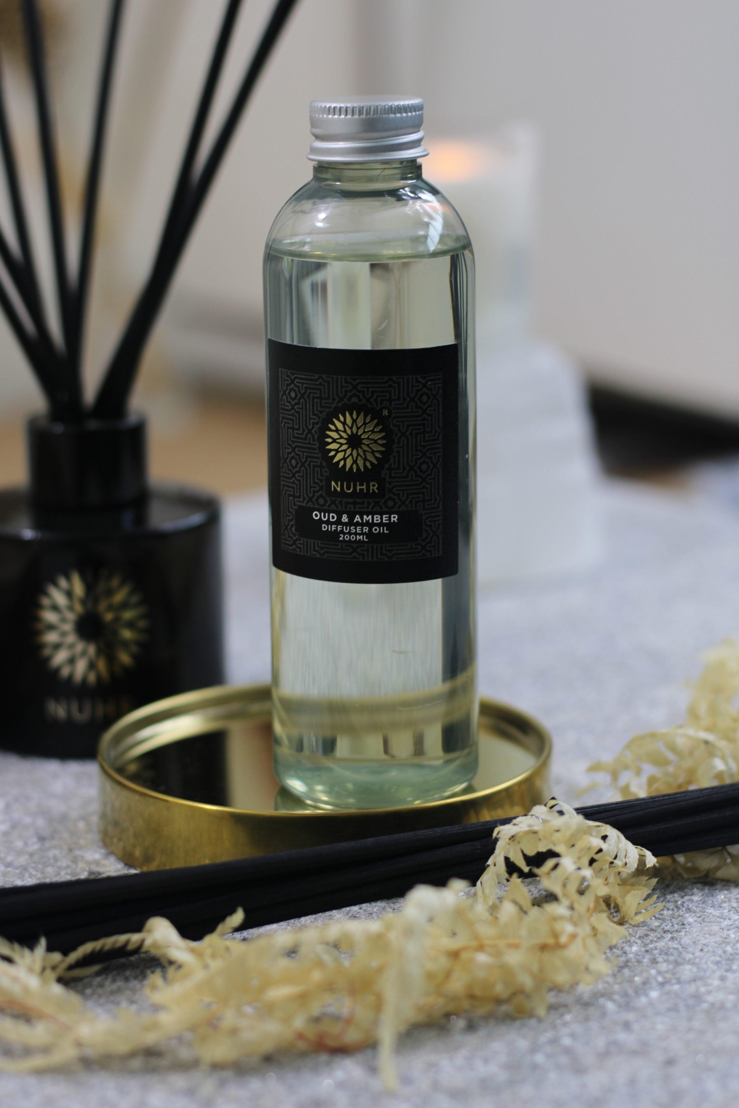 Oud & Amber Luxury Reed Diffuser Refill 200ml - NUHR Home