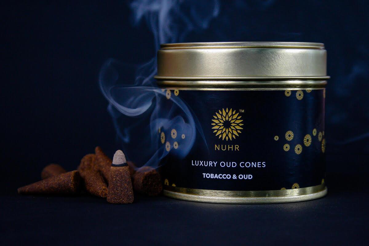 Luxury Oud Incense Cones - Tobacco and Oud - NUHR Home