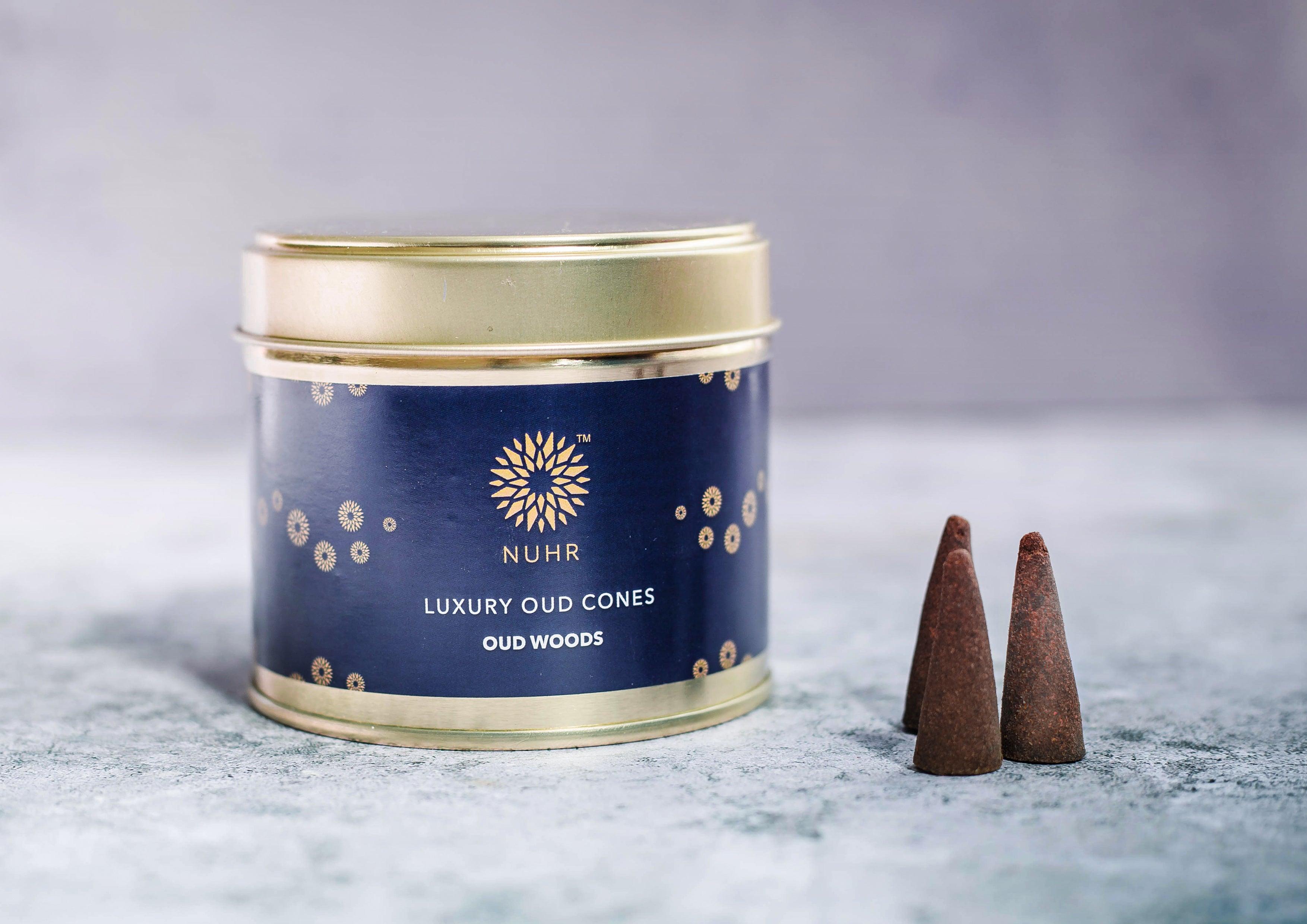 Luxury Oud Incense Cones - Oud Woods - NUHR Home