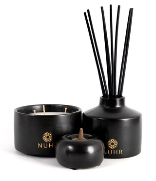 3 Wick Ceramic Candle - Miraj in Black or White Vessell