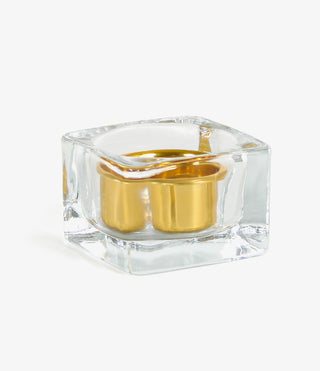 Glass Burner & Gold Tealight