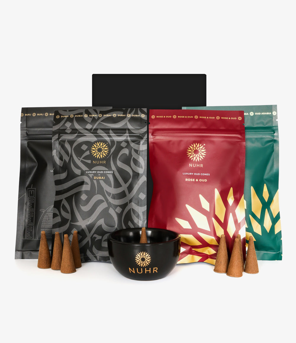 Coffret cadeau de cônes d'encens Oud - Dubaï