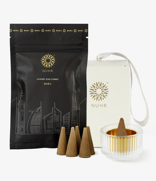 Incense Cones and Cone Burner Gift Set - Burj