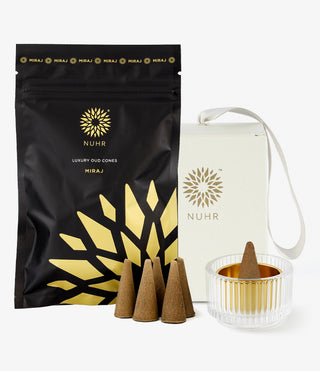 Incense Cones and Cone Burner Gift Set - Miraj