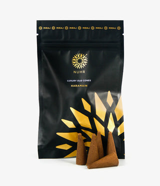 NUHR-Home-Oud-Incense-Cones-Haramain-Pouch.webp__PID:16463148-6363-4533-85a8-93a51e88ea6e