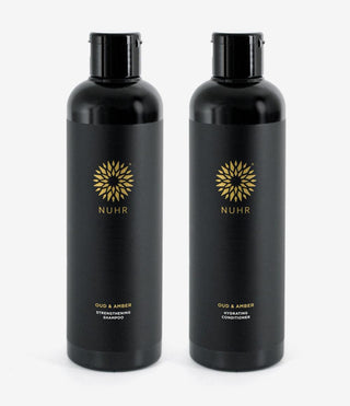 Oud and Amber Shampoo and Conditioner Set - NUHR Home