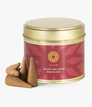 Rose and Oud Incense Cones - NUHR Home