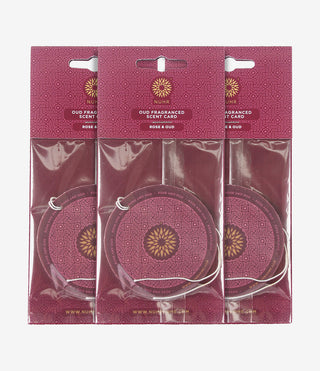 Oud Scent Cards (3 Pack) Rose and Oud
