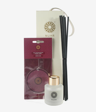 Mini Diffuser and Scent Card Set - Rose & Oud