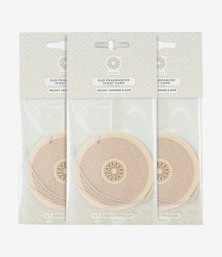 Oud Scent cards - (3 pack) Velvet Jasmine and Oud
