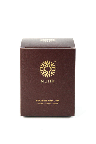 Leather & Oud Luxury Scented Candle - NUHR Home