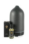 Black Electric Oil Diffuser with Rose and Oud Oil Bundle