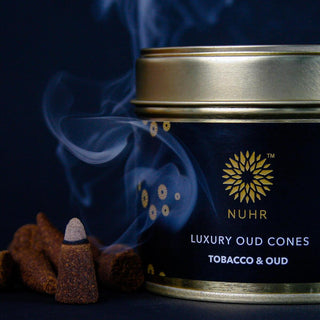 Luxury Oud Incense Cones - Tobacco and Oud - NUHR Home